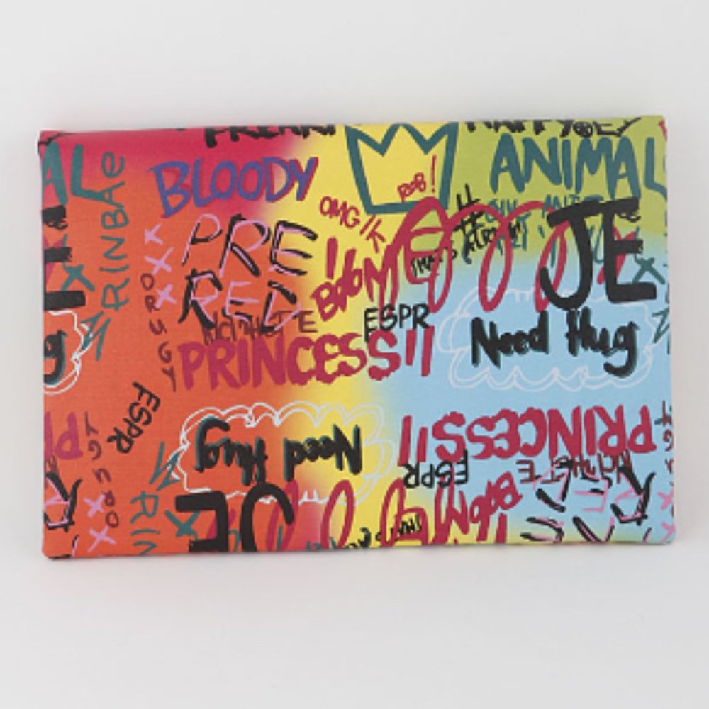 Multi Graffiti letter Cross Body Clutch - Picture 4 of 4